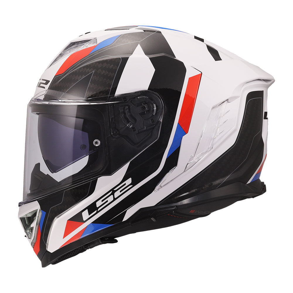 Kaciga LS2 Full Face FF818 STORM III SPORTY belo plavo crvena 3XL