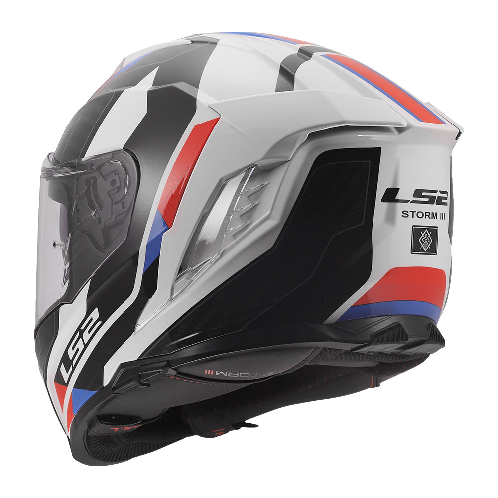 Kaciga LS2 Full Face FF818 STORM III SPORTY belo plavo crvena 3XL