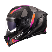 Kaciga LS2 Full Face FF818 STORM III SPORTY sivo ljubičasta M