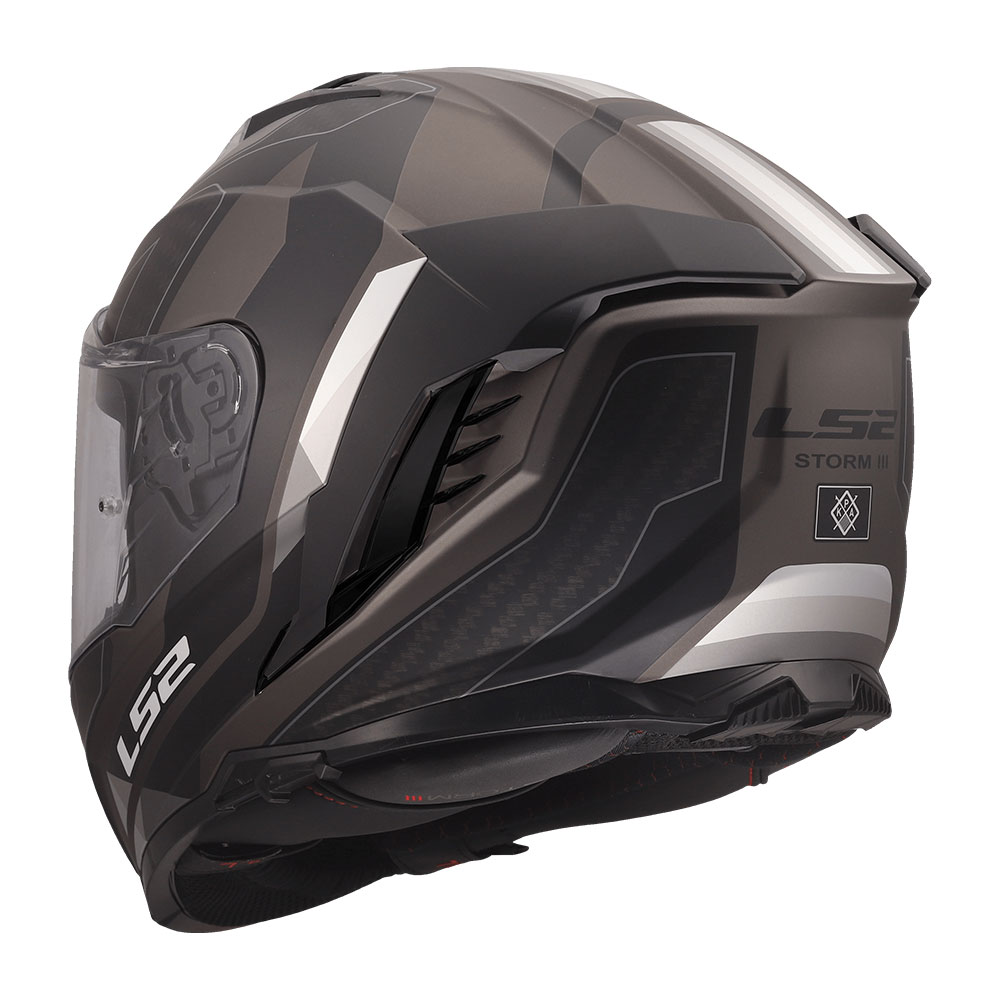 Kaciga LS2 Full Face FF818 STORM III SPORTY crno siva L