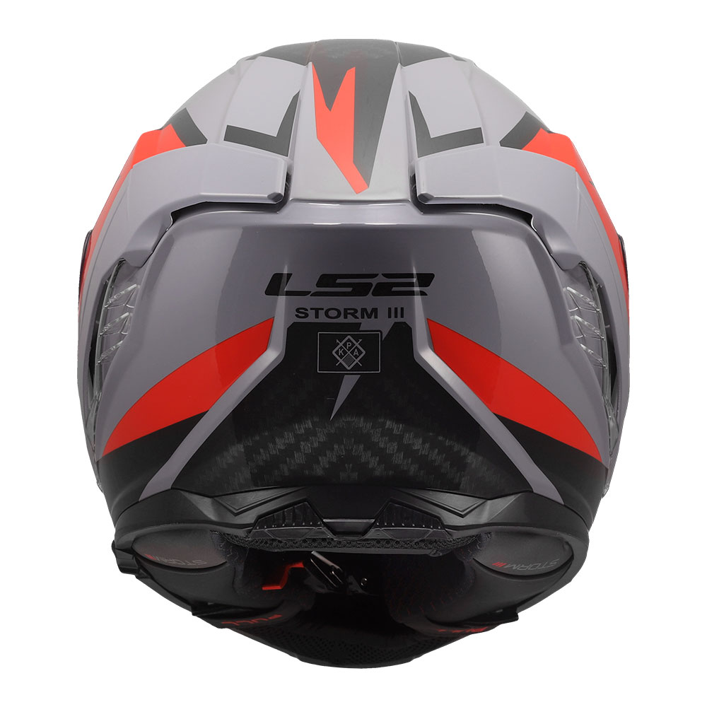 Kaciga LS2 Full Face FF818 STORM III DYNAMO sivo crvena 3XL