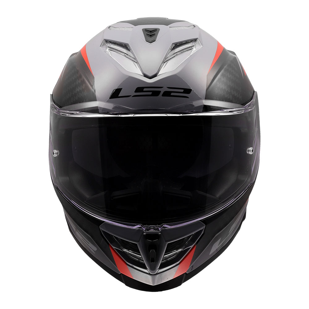 Kaciga LS2 Full Face FF818 STORM III DYNAMO sivo crvena XXL