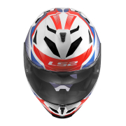 Kaciga LS2 Full Face FF818 STORM III KOMAI belo plavo crvena L