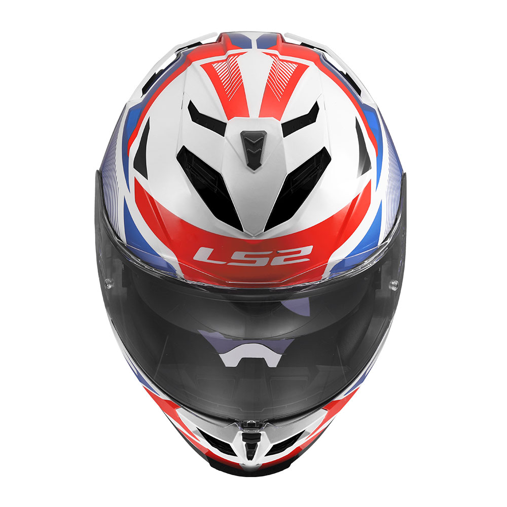 Kaciga LS2 Full Face FF818 STORM III KOMAI belo plavo crvena XL