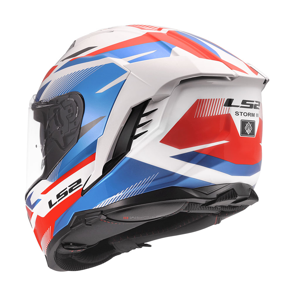 Kaciga LS2 Full Face FF818 STORM III KOMAI belo plavo crvena XL