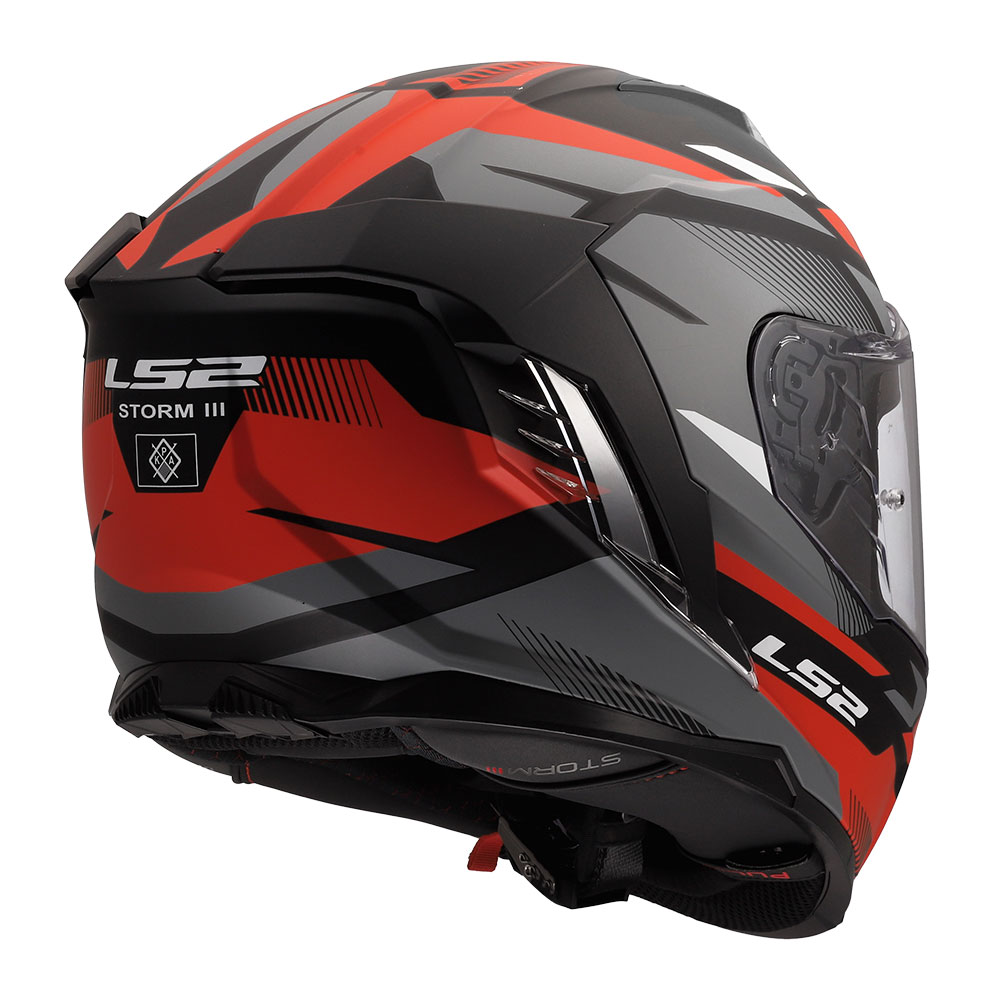 Kaciga LS2 Full Face FF818 STORM III KOMAI crno crvena 3XL