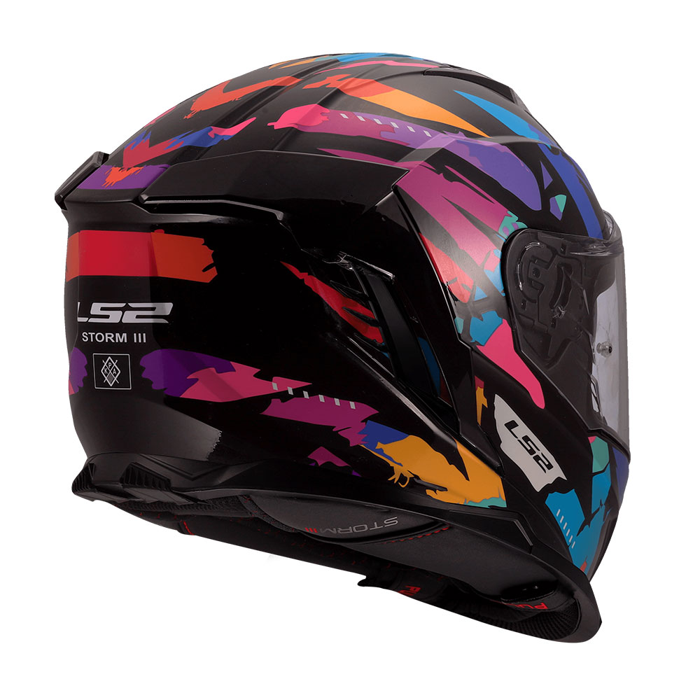 Kaciga LS2 Full Face FF818 STORM III KAOS crno ljubičasto plava L