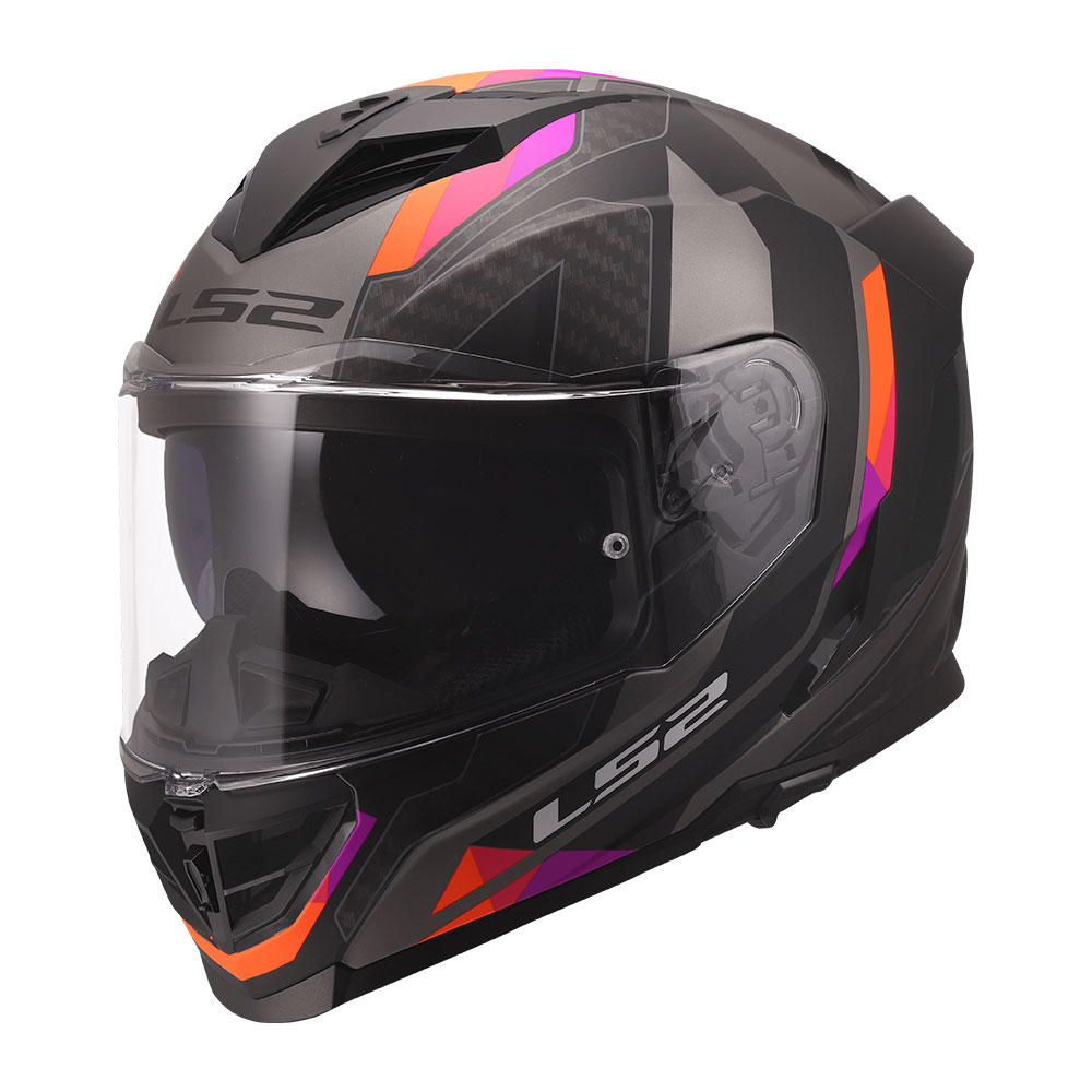 Kaciga LS2 Full Face FF818 STORM III SPORTY sivo ljubičasta S