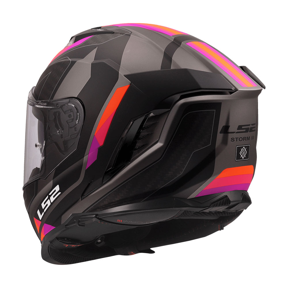 Kaciga LS2 Full Face FF818 STORM III SPORTY sivo ljubičasta S