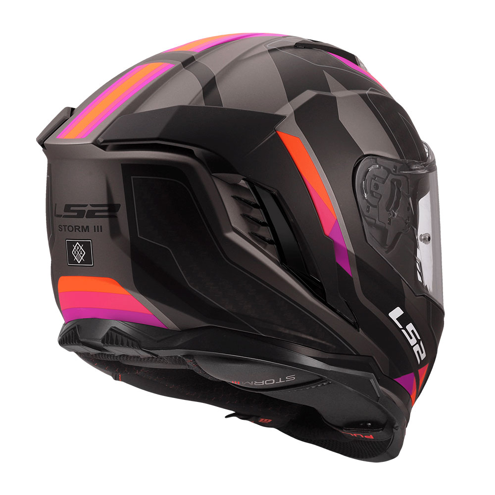 Kaciga LS2 Full Face FF818 STORM III SPORTY sivo ljubičasta S