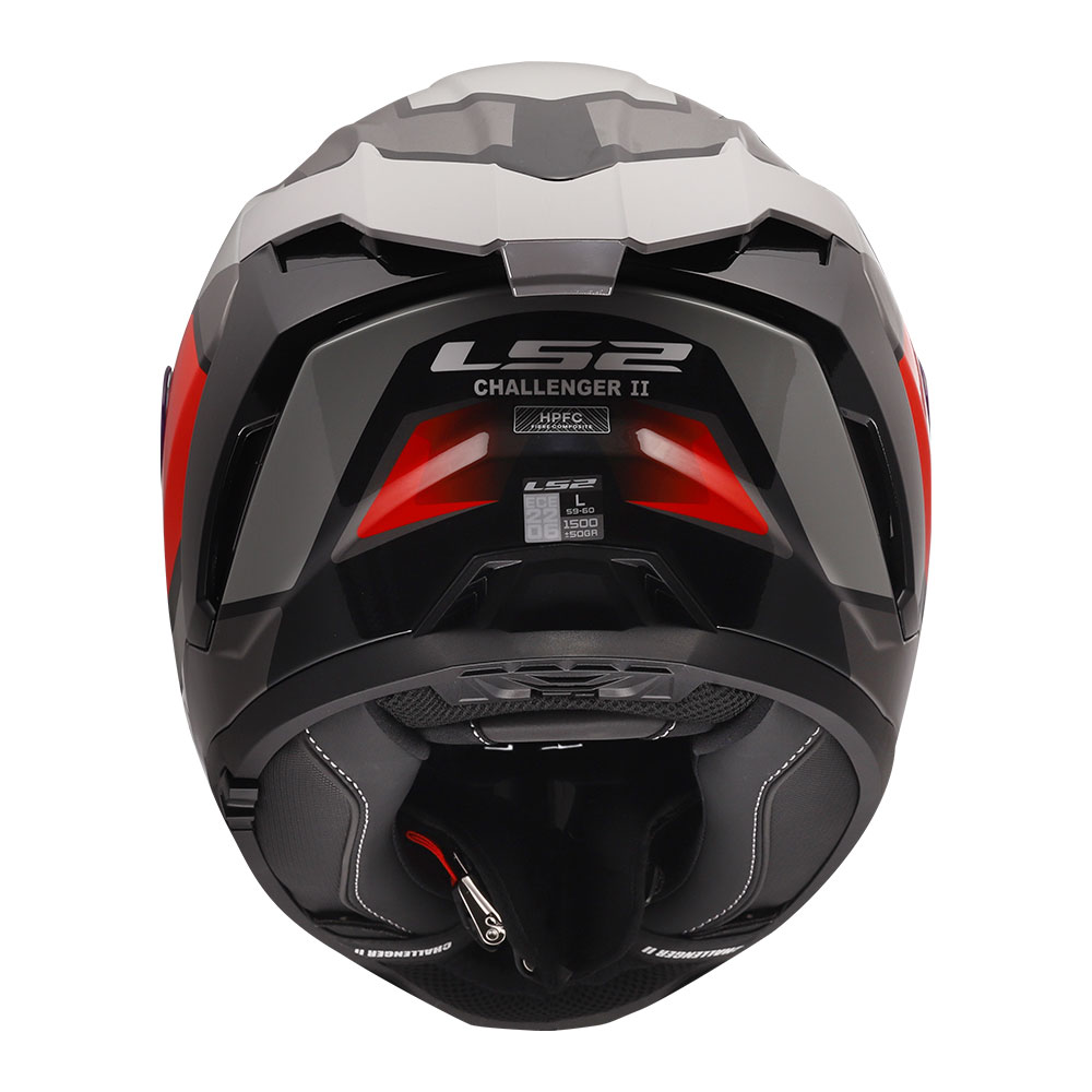 Kaciga LS2 Full Face FF817 CHALLENGER II VIPER sivo crvena XXL