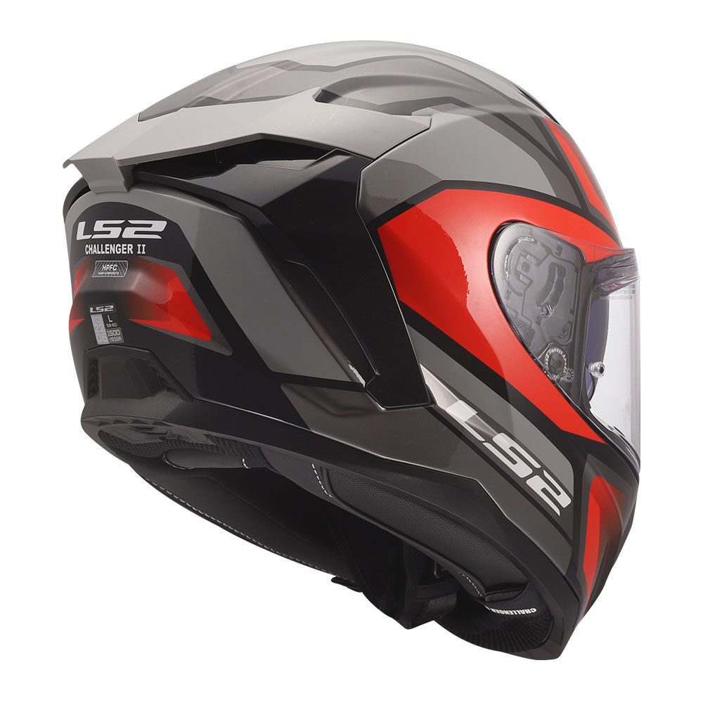 Kaciga LS2 Full Face FF817 CHALLENGER II VIPER sivo crvena XXL
