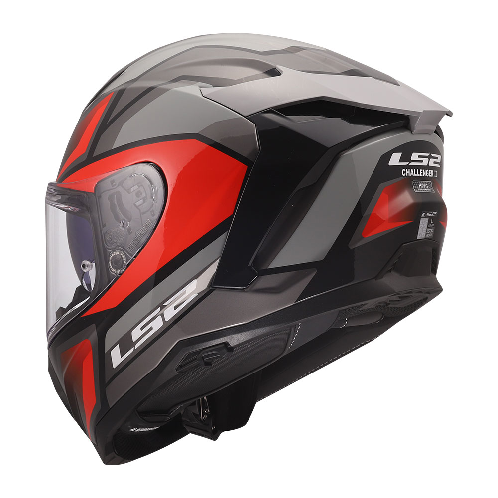 Kaciga LS2 Full Face FF817 CHALLENGER II VIPER sivo crvena XXL