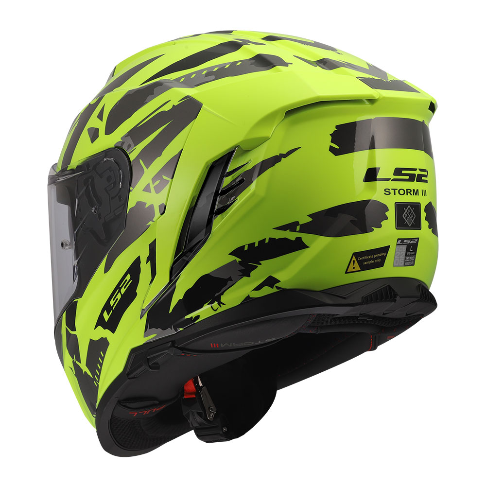 Kaciga LS2 Full Face FF818 STORM III KAOS žuta 3XL