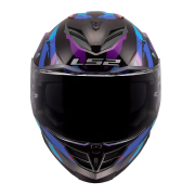 Kaciga LS2 Full Face FF818 STORM III KAOS crno ljubičasto plava M