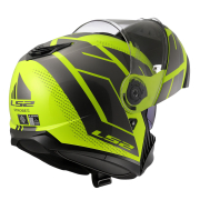 Kaciga LS2 Flip Up FF908 STROBE II CODE žuto siva 3XL