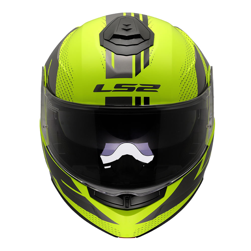 Kaciga LS2 Flip Up FF908 STROBE II CODE žuto siva 3XL