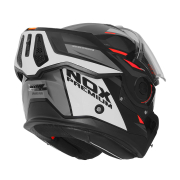 Kaciga NOX PREMIUM SPINNER ARK Flip Up sa naočarima belo crveno crna M