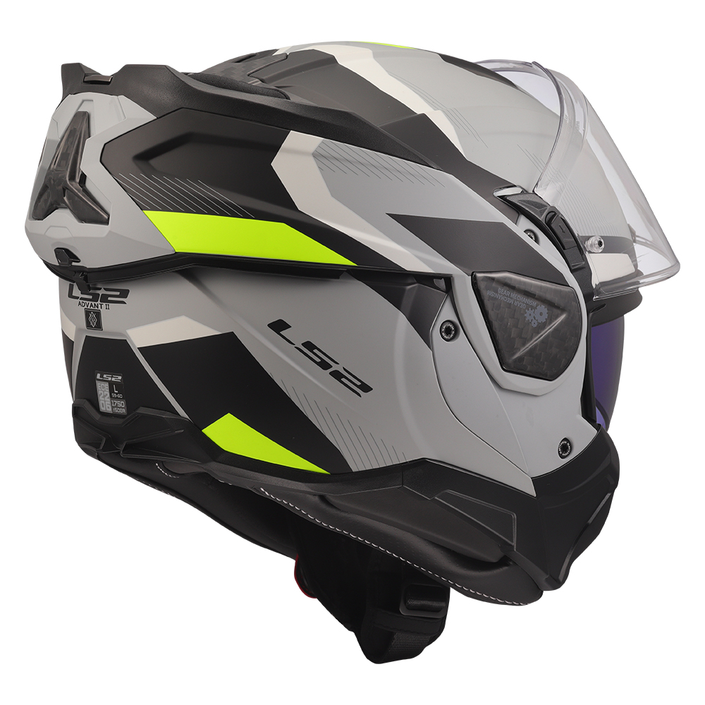 Kaciga LS2 Flip Up FF910 ADVANT II TRIPLE LIGHT siva L