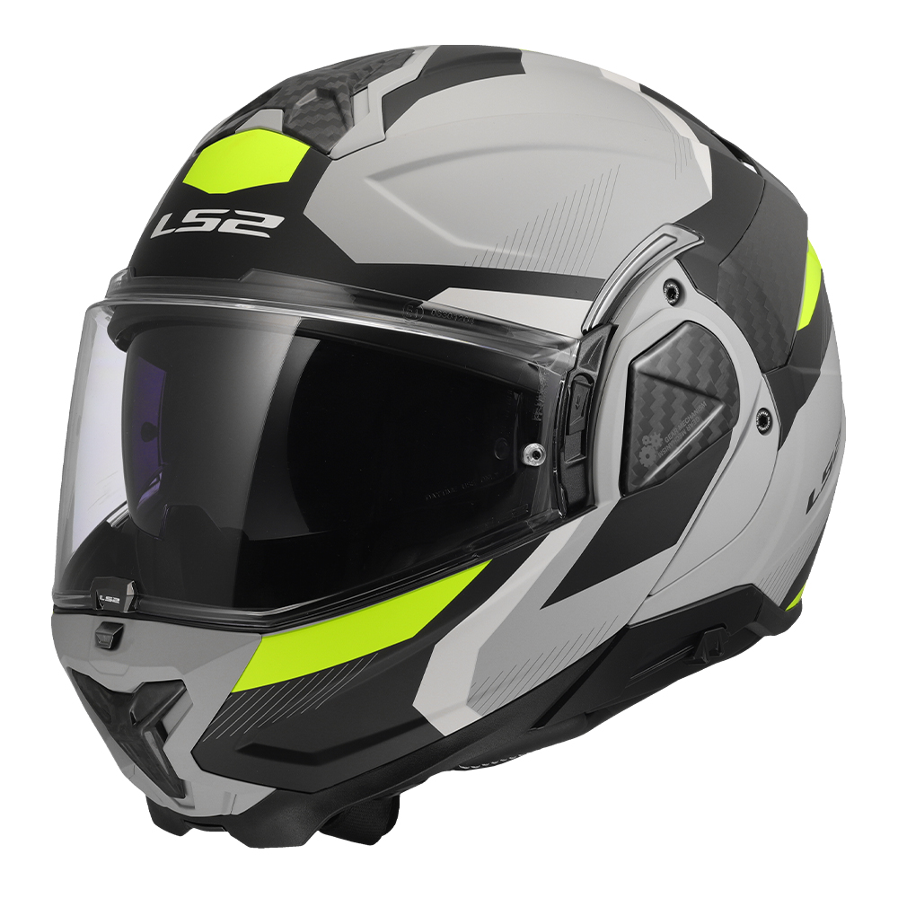 Kaciga LS2 Flip Up FF910 ADVANT II TRIPLE LIGHT siva L