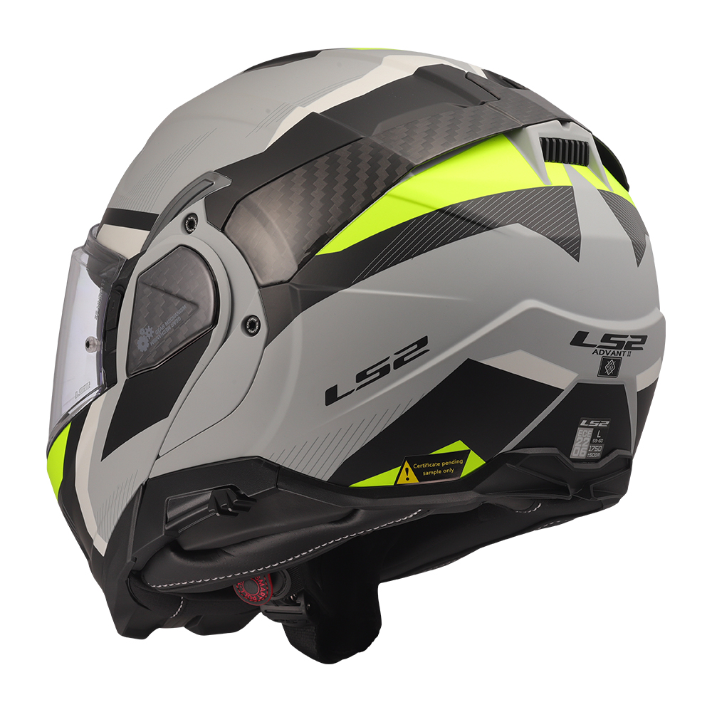 Kaciga LS2 Flip Up FF910 ADVANT II TRIPLE LIGHT siva L