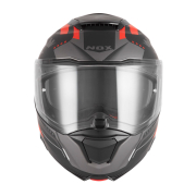 Kaciga NOX Flip Up N967 CONQUER sa naočarima mat crno crvena