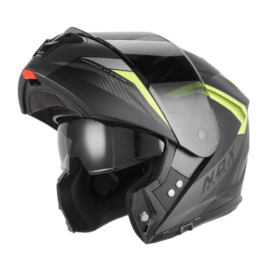 Kaciga NOX Flip Up N968 SHIFT sa naočarima mat crno žuta XL