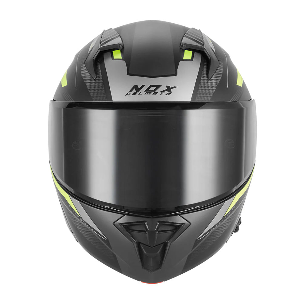 Kaciga NOX Flip Up N968 SHIFT sa naočarima mat crno žuta 2XL