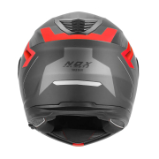 Kaciga NOX Flip Up N968 SHIFT sa naočarima mat crno crvena 2XL