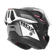 Kaciga NOX PREMIUM SPINNER ARK Flip Up sa naočarima rozo bela L