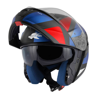 Kaciga Kappa Flip Up KV50F GALAXY plavo belo crno crvena L