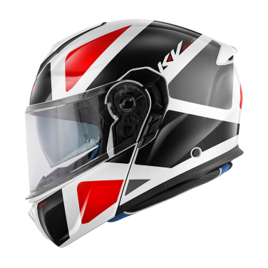 Kaciga Kappa Flip Up KV50F GALAXY crno belo crvena XL