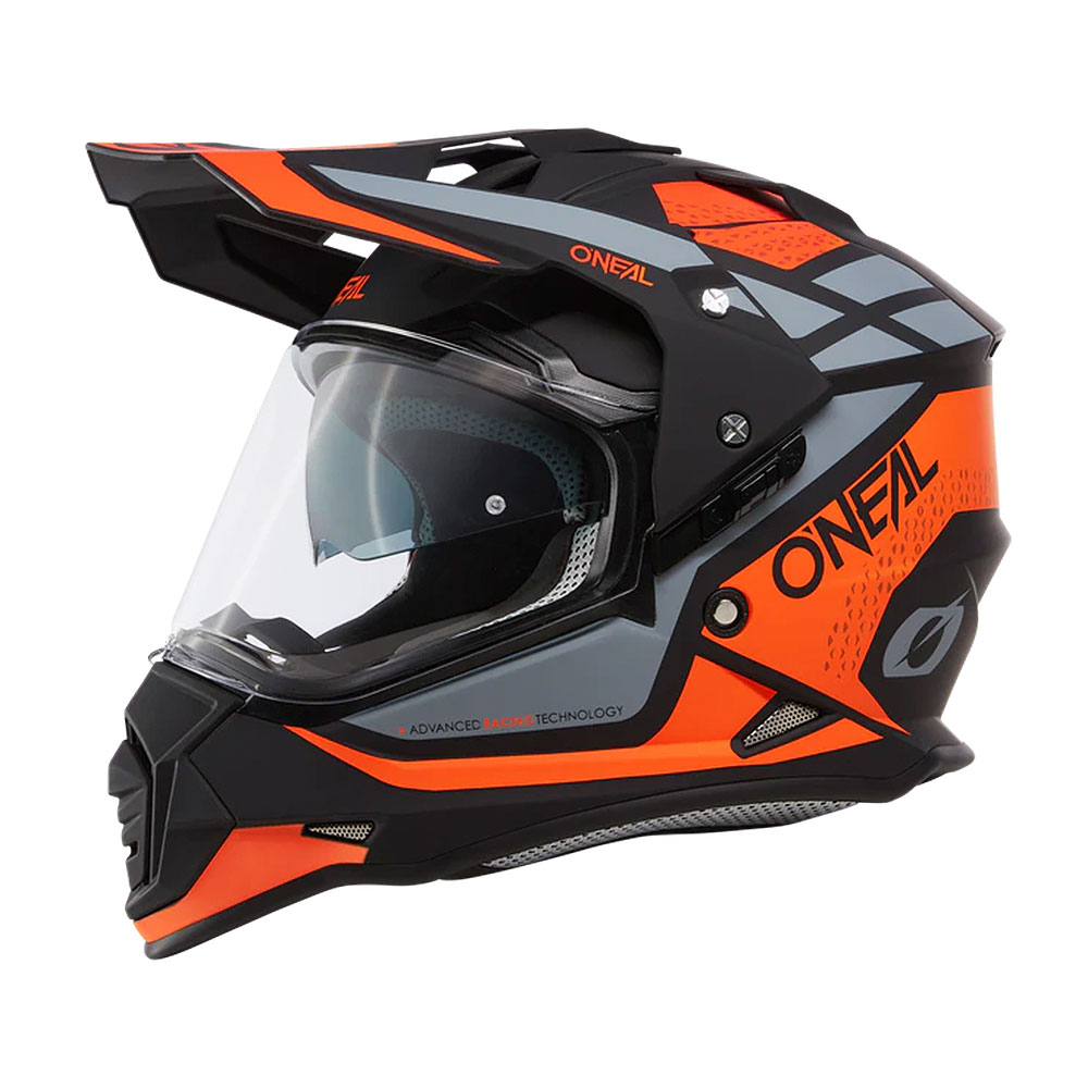 Kaciga ONEAL Enduro SIERRA narandžasto crno siva XL