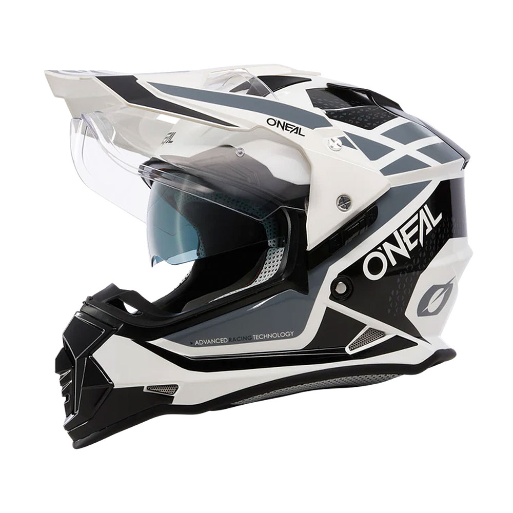 Kaciga ONEAL Enduro SIERRA belo crno siva XL