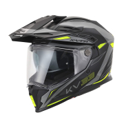 Kaciga Kappa Enduro KV33 WIZARD mat sivo crno žuta