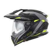 Kaciga Kappa Enduro KV33 WIZARD mat sivo crno žuta XXL
