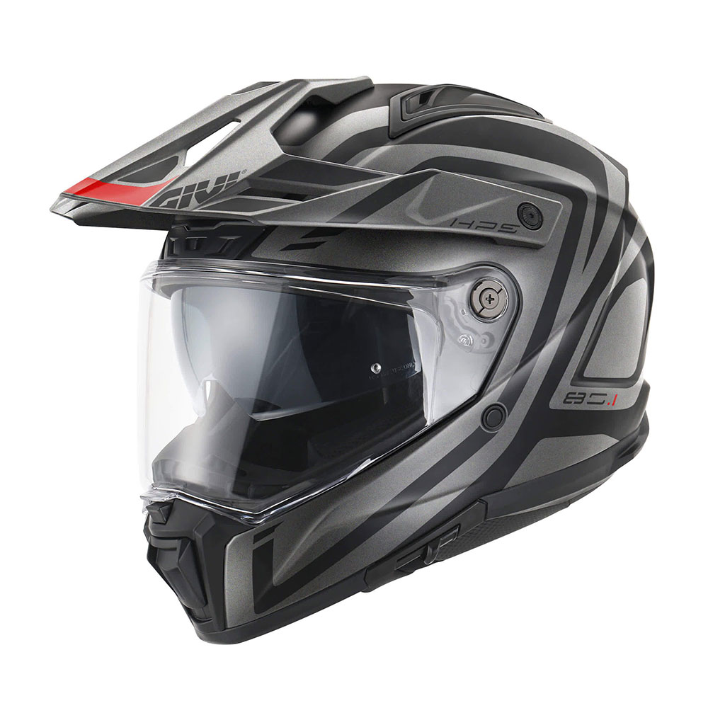 Kaciga GIVI Enduro 80.1 APEX mat crno titanium crvena XL