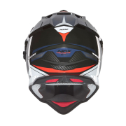 Kaciga NOX Enduro sa vizirom N312 TRACK crveno plava XL