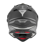 Kaciga NOX Enduro sa vizirom N312 TRACK mat crno srebrna XL