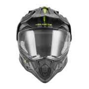 Kaciga NOX Enduro sa vizirom N312 TRACK žuto mat crna XL