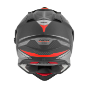 Kaciga NOX Enduro sa vizirom N312 TRACK mat crno crvena 2XL