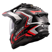 Kaciga LS2 Enduro MX701 EXPLORER CARBON FRONTIER II crvena XXL
