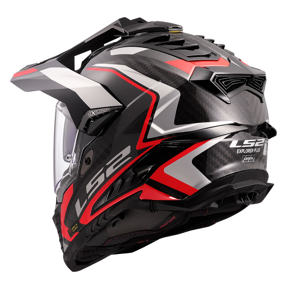 Kaciga LS2 Enduro MX701 EXPLORER CARBON FRONTIER II crvena XXL