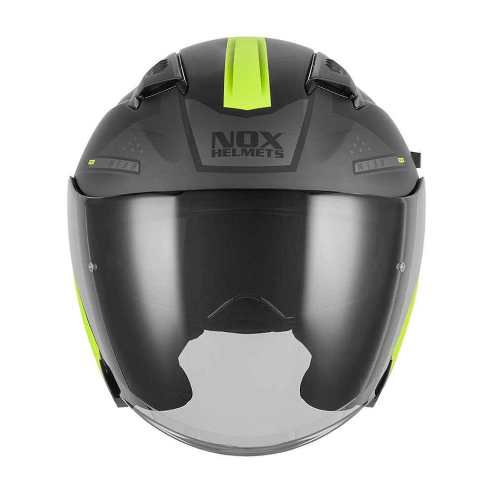 Kaciga NOX Jet N130 EKTO mat crno žuta M