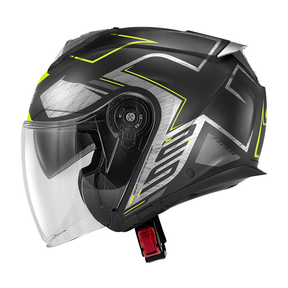 Kaciga jet GIVI X25 TRACE mat crno titanium žuta M