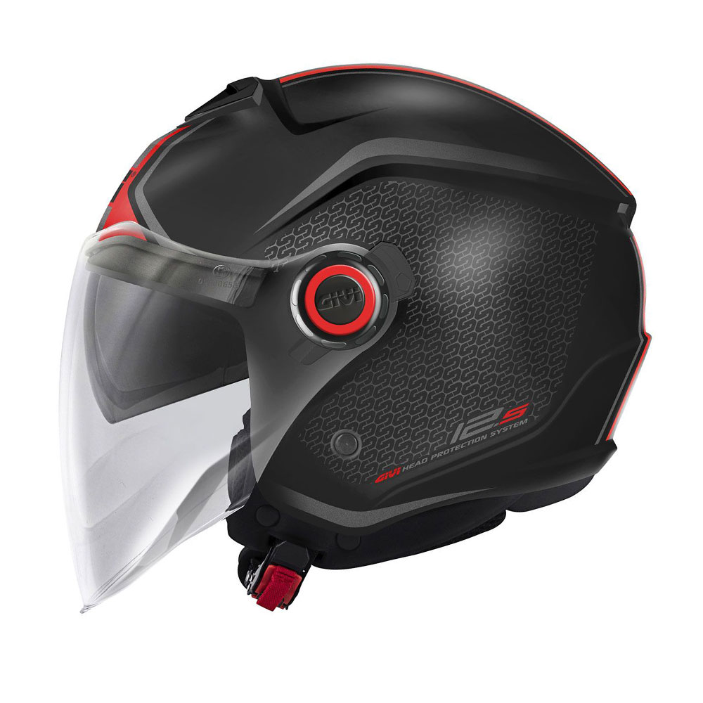 Kaciga jet GIVI 12.5F TOUCH crno crvena M