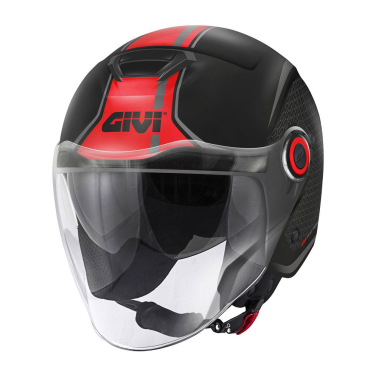 Kaciga jet GIVI 12.5F TOUCH crno crvena