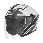 Kaciga NOX Jet N130 EKTO crno bela