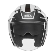 Kaciga NOX Jet N130 EKTO crno bela 2XL