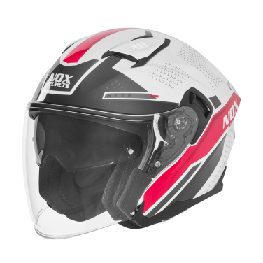 Kaciga NOX Jet N130 EKTO rozo bela XS